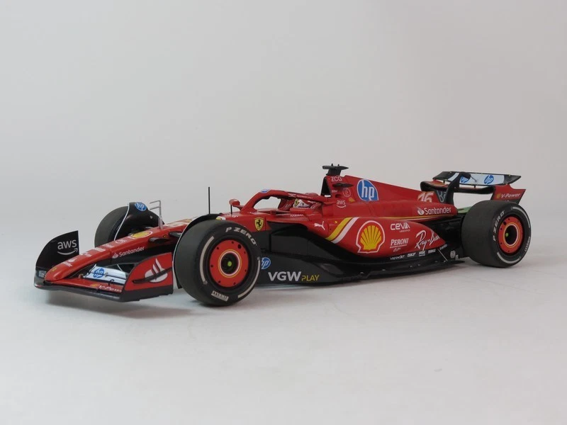 BBR Ferrari SF-24 #16 Charles Leclerc winner Monaco GP 2024 1/18 BBR241816C - Immagine 2 di 4
