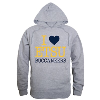 East Tennessee State University Buccaneers ETSU College I Love Hoodie Sweatshirt