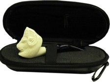 Imported Miniature Meerschaum Pipe - RAM w/ Case, Wind Cap & Pipe Cleaners