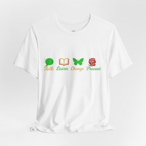Inspirational Unisex Jersey Tee - Talk Learn Change Proven, Motivational Shirt, - Picture 13 of 52