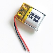 3.7V 80mAh Lipo Rechargeable Battery For Bluetooth MP3 LED Light Headset 501418