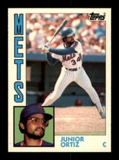 1984 Topps Tiffany #161 Junior Ortiz NM/NM+ Mets 230801