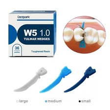120Pc Dental Tulwar Wedges Sectional Matrix System Plastic Diastema Wedge Refill