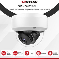 Hik Compatible 4k IP 8MP Dome POE Security Camera IR Built-in Mic 2.8MM US