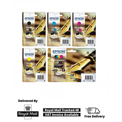 Epson 16XL Tintenpatronen, für WF-2630WF WF-2750DWF Set - CMYK