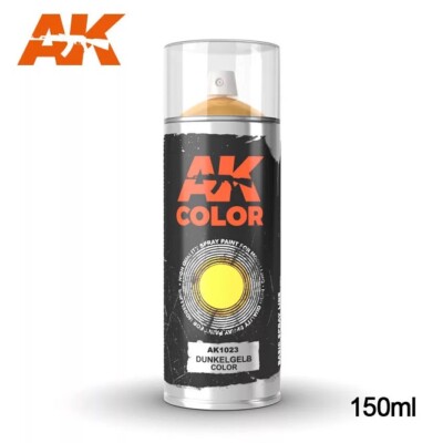 AK Interactive AK1023 - Dunkelgelb Color - Spray 150ml - Neu