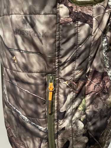 MOSSY OAK CAMO/GREEN Reversible Vest w/Thinsulate Insulation Size Medium - Picture 4 of 7