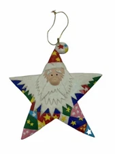 Vintage Kurt S Adler Ornament Santa Star Christmas Handcrafted Preowned