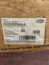 DUPONT NG122SWH2X002500 Hooded Coveralls,White,2XL,Elastic,PK25