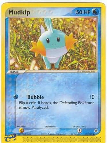 Pokemon Card - Ruby & Sapphire 59/109 - MUDKIP (common) - NM
