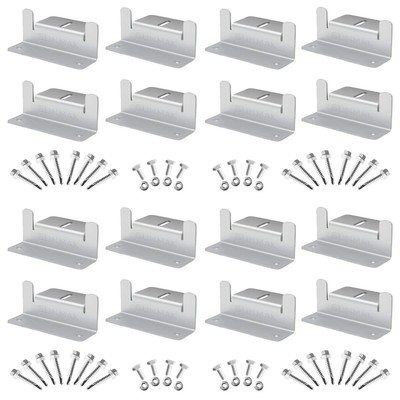 16 Units per Set Solar Panel Mounting Z Brackets, Solar Panel Mounting Bracke...