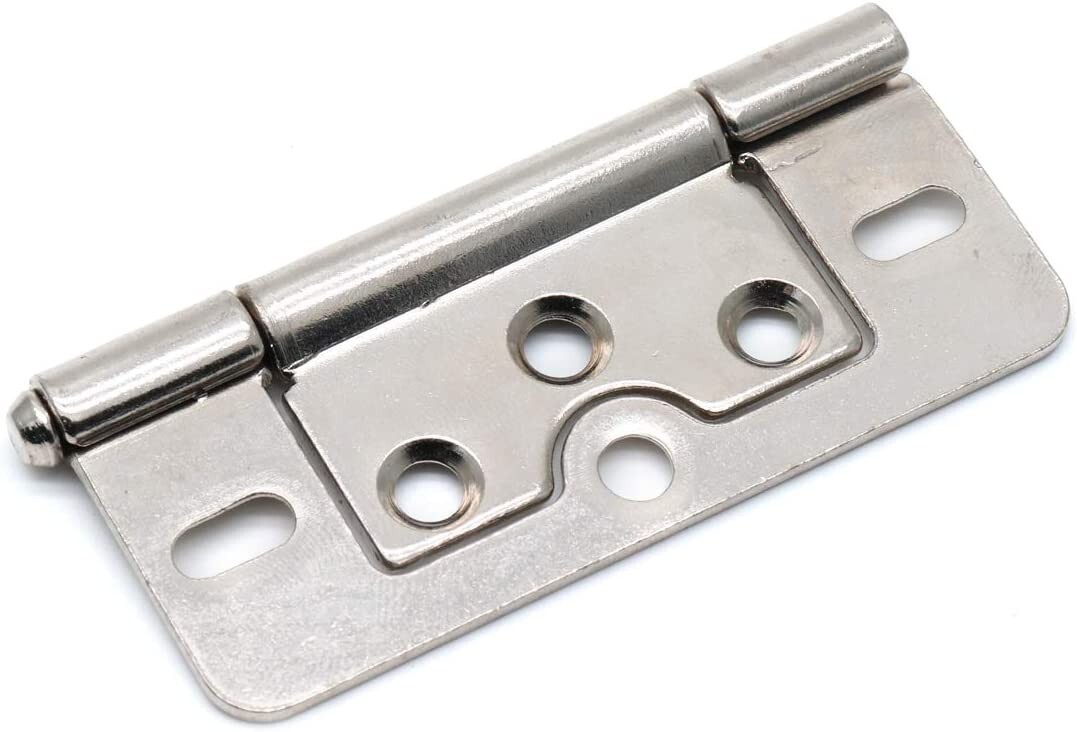 6 Pack Stainless Steel Non Mortise Bifold Door Hinge Heavy Duty