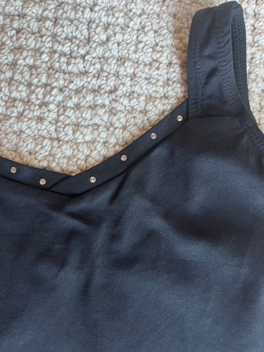 Mädchen Schwarz Kristall Tanz Trikot - Medium - Bild 3 von 4