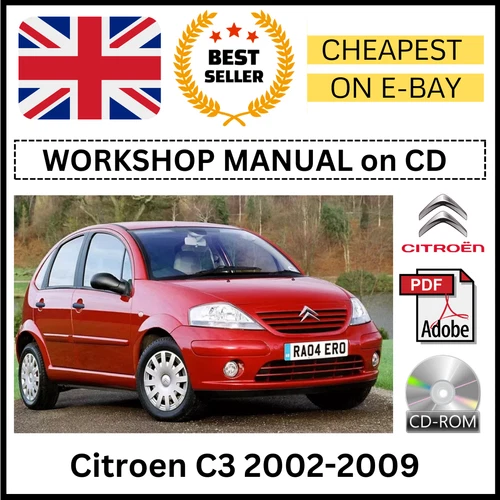 Citroen C3 2002-2009 Workshop Manual Service Repair Guide ON CD