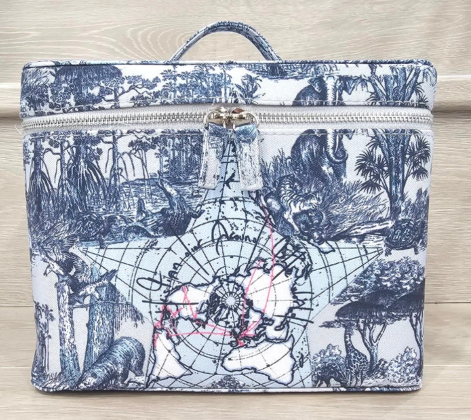 Christian Dior Beauty Around the World Travel Makeup Cosmetic Vanity Case Bag