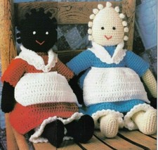 FOLK DOLLS 18" TOY DIGEST SIZE CROCHET PATTERN INSTRUCTIONS