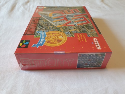 New Sealed Sim City Game Rare Red Box SNES UK PAL Super Nintendo Classics nes - Picture 9 of 10