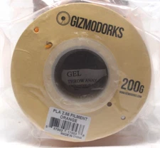 Gizmo Dorks Filament for 3D Printers 2.85 200g ORANGE, NEW
