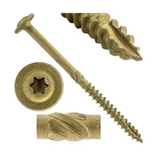 Jake Sales #15 x 4 Construction Lag Screw Exterior Coated Torx/Star Drive Hea...