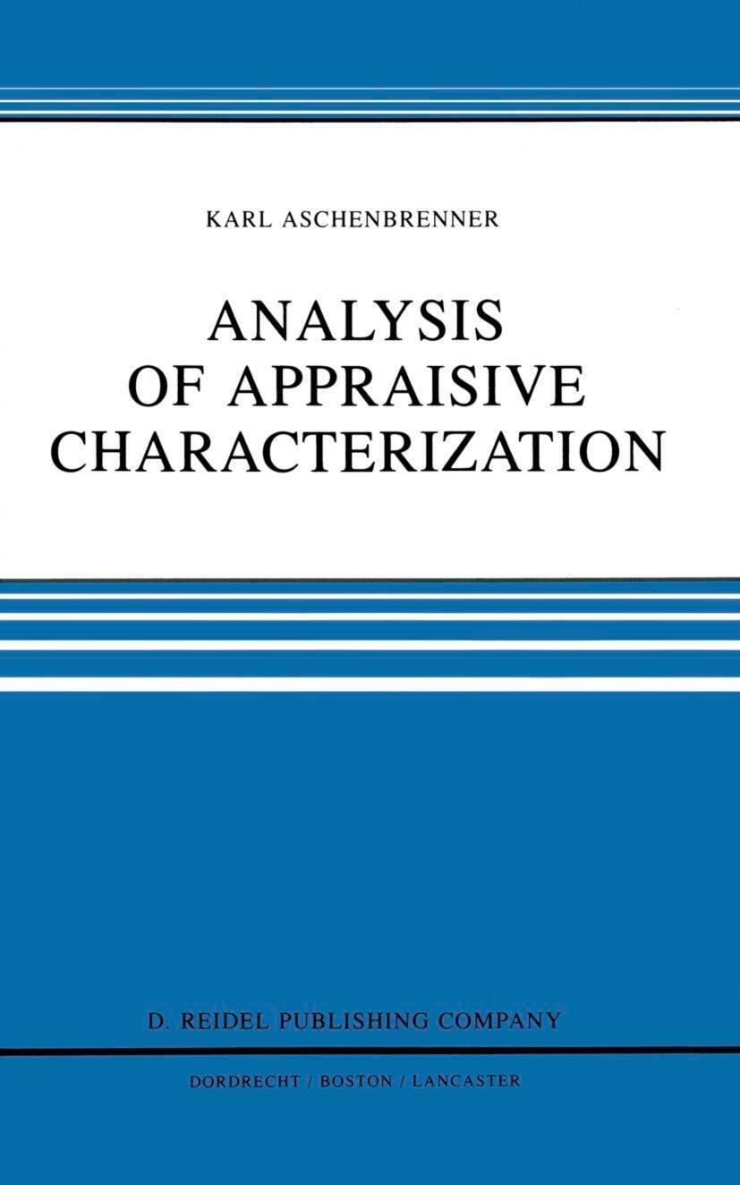 L. Aschenbrenner | Analysis Of Appraisive Characterization | Buch |