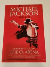 Michael Jackson 4"x6" Reproduction This Is It Tour Mini Concert Postcard 0031