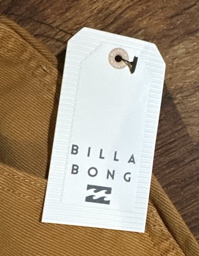BILLABONG Womens Wall to Wall Denim Cargo Jeans Rust Brown Pants Size 25Y2K NWT - Picture 5 of 12