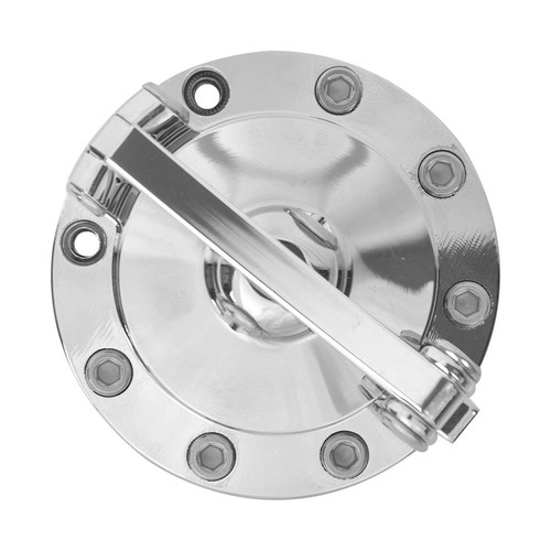 Chrome Fuel Tank Cover Gas Oil Cap For Harley Touring Sportster Dyna 1996-UP - Picture 10 of 12