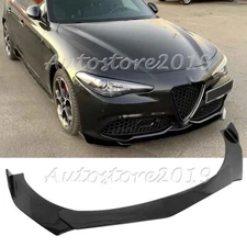 For Alfa Romeo Giulia 2017-2024 Front Bumper Lip Splitter Carbon Fiber Spoiler