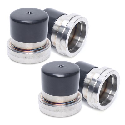 4 Pcs 2.44'' Stainless Steel Boat Trailer Bearing Buddy w/ Protective Grease Bra
