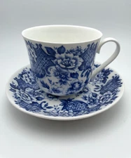 Roy Kirkham Colonial Breakfast Cup & Saucer Set 16oz Discontinued England B46