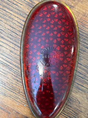 Vintage Red Glass Tail light- k-d Triflex Salite 273