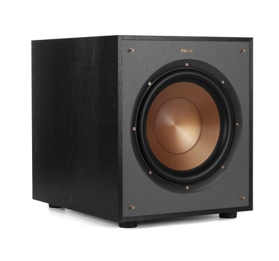 Klipsch R-100SW 10'' Aktiv Subwoofer Sub Cinema Hifi schwarz R100SW BRANDNEU