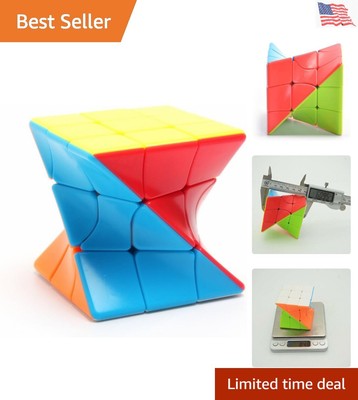 Twist 3x3 Stickerless Speed Cube - Vibrant Twisty Puzzle for All Skills