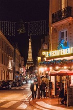 Listing image for Boulevard Of Lights At Dusk Eiffel Remote View Wall Home Decor - POSTER 20x30