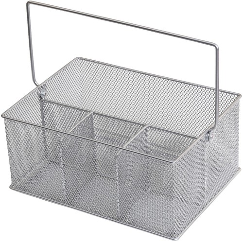 Carrito de condimentos/suministro de cocina Ybmhome Mesh Silver, 1151 m - Imagen 3 de 7