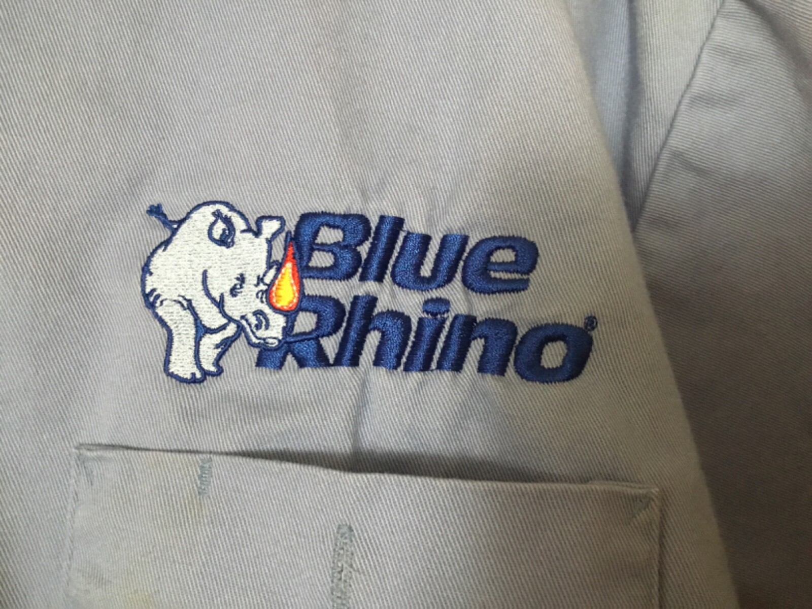 Blue Rhino/Ferrell gas Cintas uniform button up short sleeve shirt XXL |  eBay