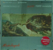 michelangelo creazione di adamo puzzle 1000 panorama ricordi de agostini nuovo