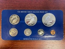 British Virgin Islands - 1980 Proof Set - 7 coins, two silver, 3421 mintage #015