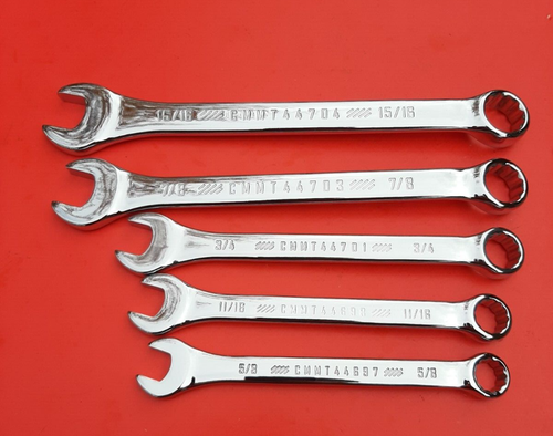 NEW CRAFTSMAN 23 Piece FULL POLISHED SAE & METRIC Combination Wrench set - Picture 11 of 21