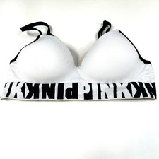 PINK Victorias Secret XS Cool And Comfy Wireless Sports Bra White Black 2295