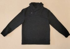 Cat And Jack Boy's Sz S 6-7 Pullover Sweater Blue Mock Turtleneck