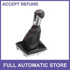 6 Speed Manual Shift Knob with Boot Cover Single Custom for VW Golf 7 GTI 13-17