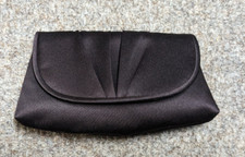 David's Bridal Truffle Brown Satin Wristlet w/Flap Purse New With Tags