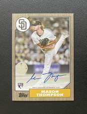 2022 Topps Series 2 Mason Thompson Gold RC 1987 On Card Auto 16/50 #87BA-MTH