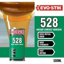 Bostik 528 Evo-Stik High Grab Fast-Setting Instant Contact Adhesive - 0.5 - 5L