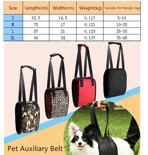 Dog Lift Harness Pet Safety Rehabilitation Support Canines Aid Out Carrier Vest - Picture 7 of 17