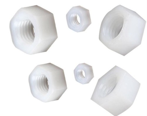 White Black Plastic Nylon Hex Nut M2 M2.5 M3 M4 M5 M6 To M12 - Picture 7 of 14