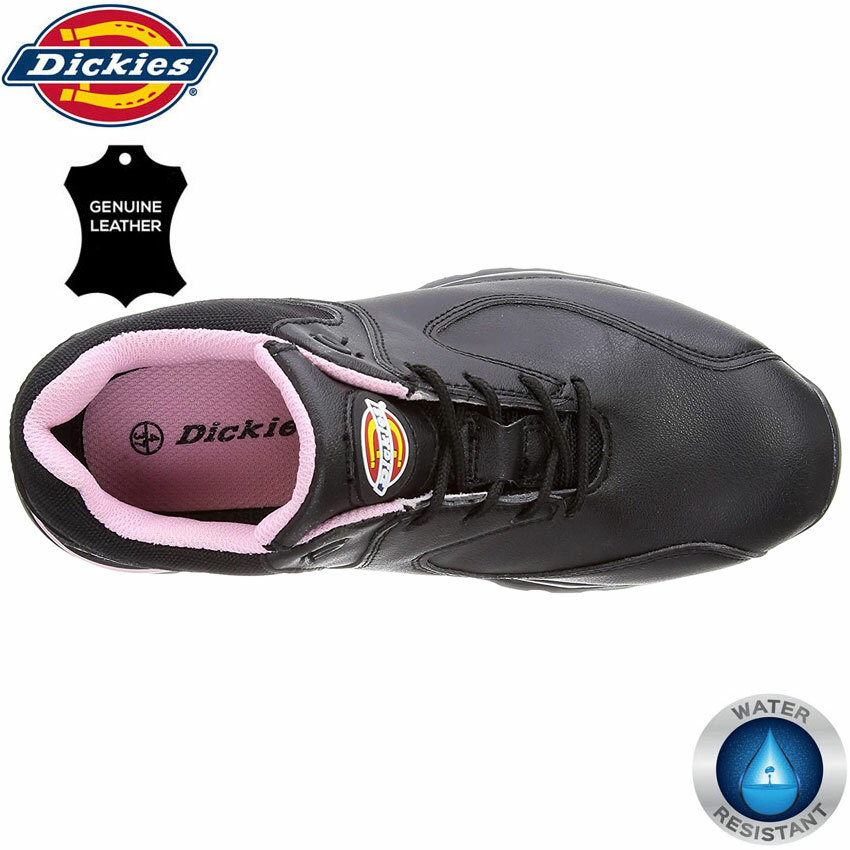 Dickies Ladies Leather Safety Boots Steel Toe Cap Work Shoes