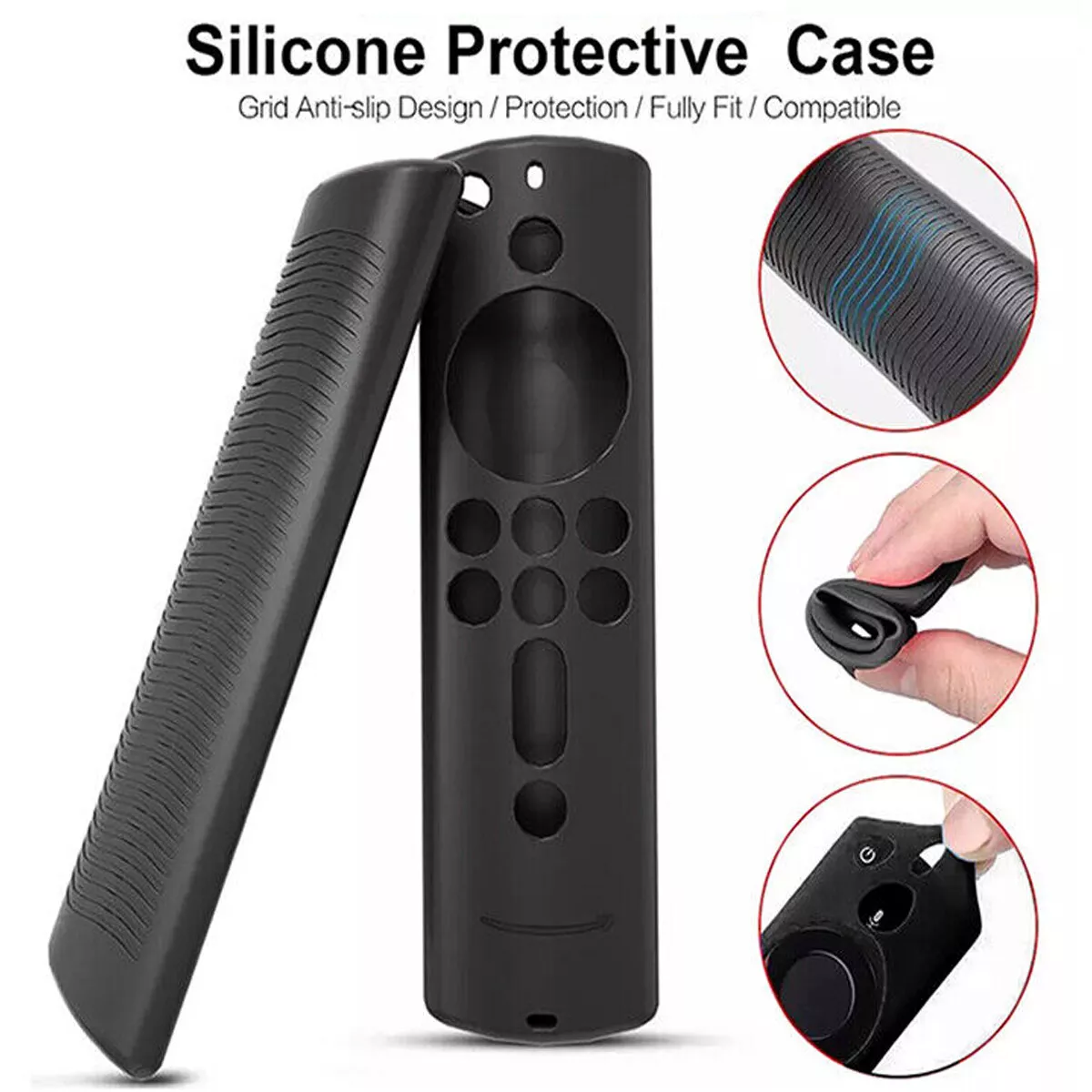 For Fire TV Stick 4K / Fire TV Cube/Fire TV (3rd Gen) Remote Silicone Case  Cover