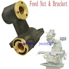 1Set Milling Machine Part J Head X Axis Y Axis Feed Nut  Bracket For Bridgeport